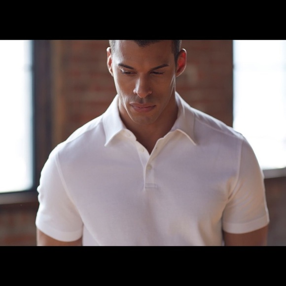 Black Brown 1826 Other - Black Brown 1826 White Polo Short Sleeve Shirt